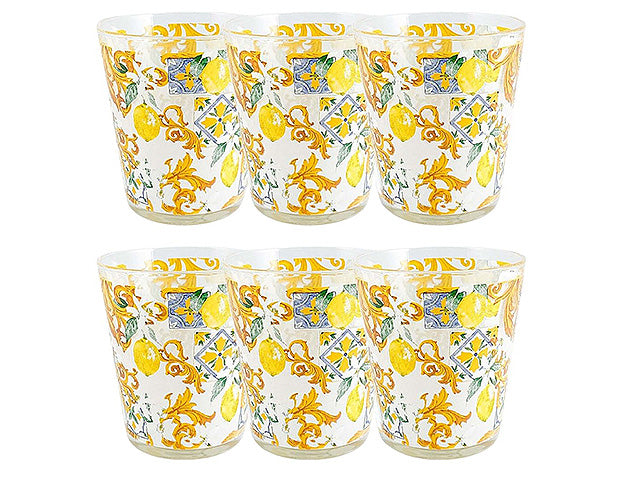 bicchieri lemon 6pz 56033