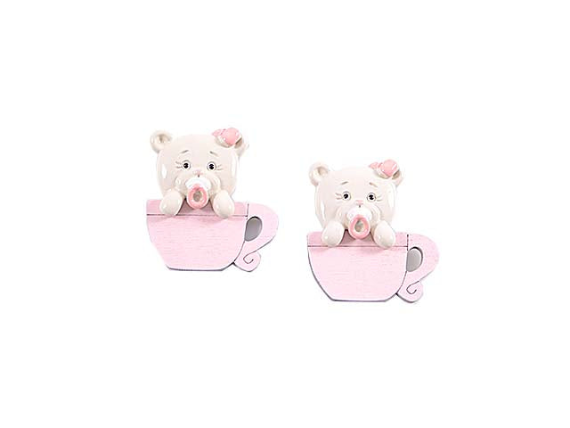 orsetto tazza magnete 5cm girl rb774/g
