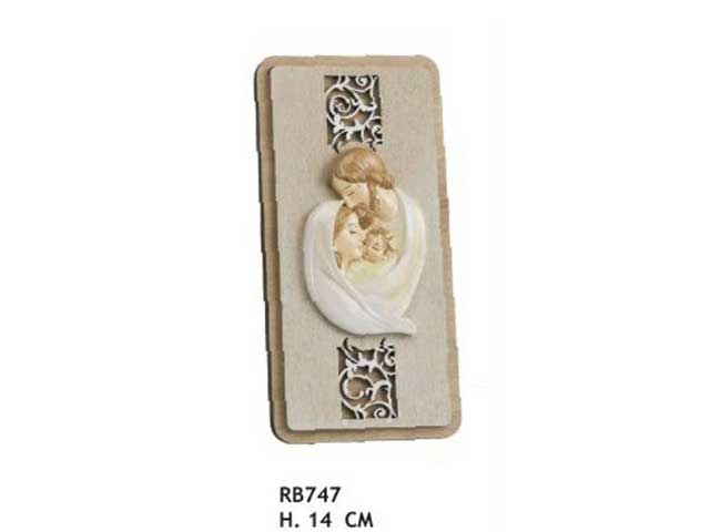 quadretto pc. sacra famiglia h.14  rb747
