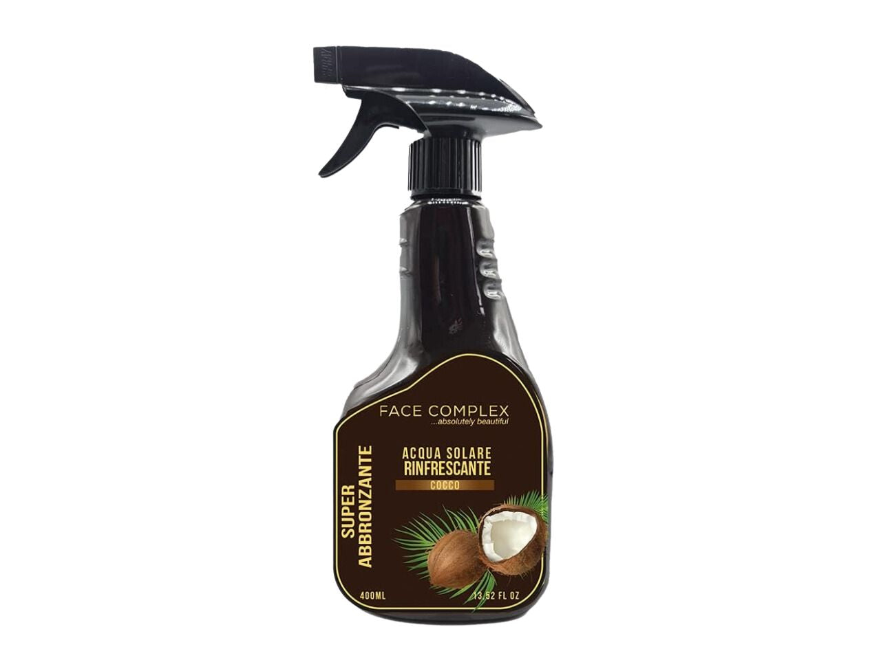 Face complex crema solare acqua superabbronzante al cocco formato da 400ml