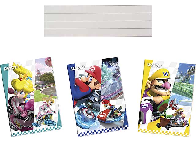 Quaderno Mariokart maxi rigatura 1r - la confezione comprende 12 quaderni - assortiti
