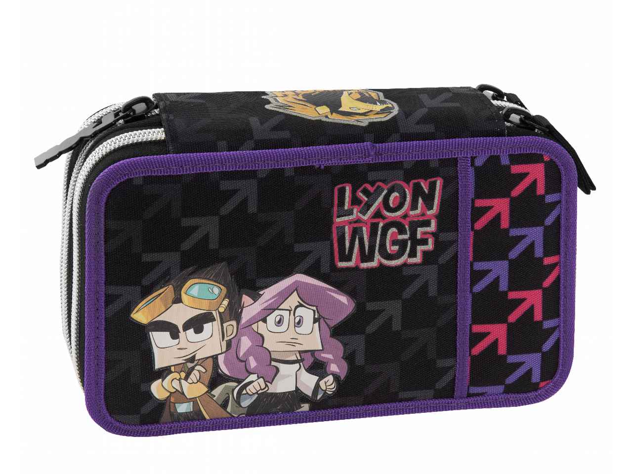 Astuccio corredo 3 zip lyon gamer + anna