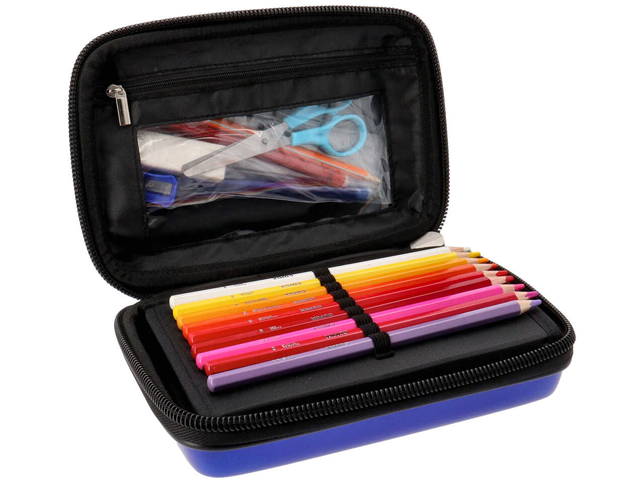 Comix astuccio maxi zip flash blu