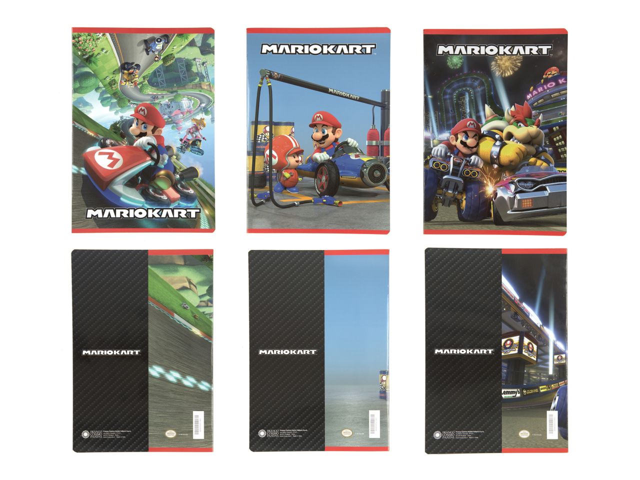 Quaderno Mariokart maxi rigatura A - la confezione comprende 12 quaderni - assortiti