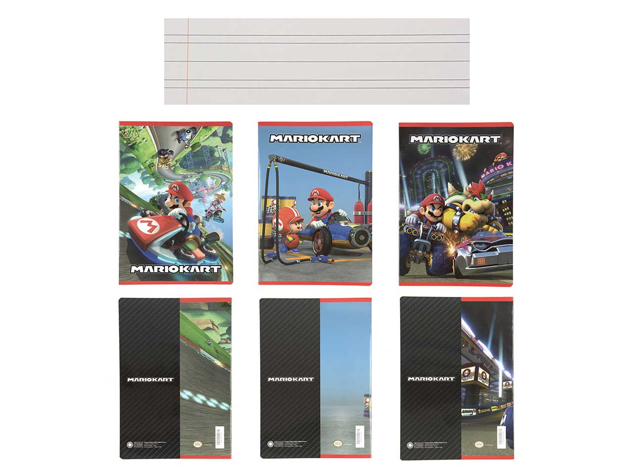 Quaderno Mariokart maxi rigatura B - la confezione comprende 12 quaderni - assortiti