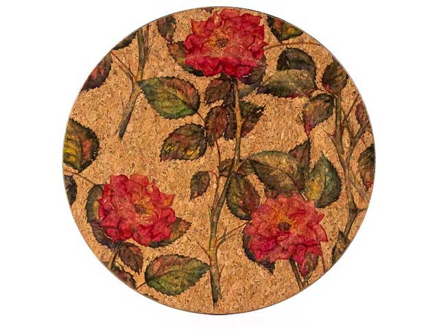 sottopiatto pvc decorazione fiori d.33cm 128918