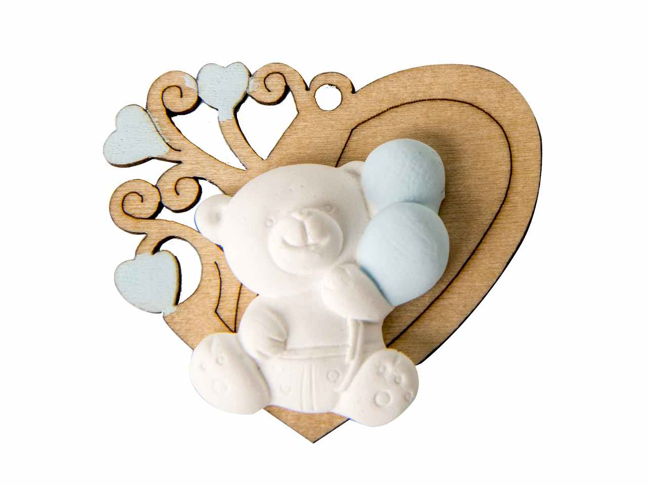 gesso legno orso cielo 5cm 08a044