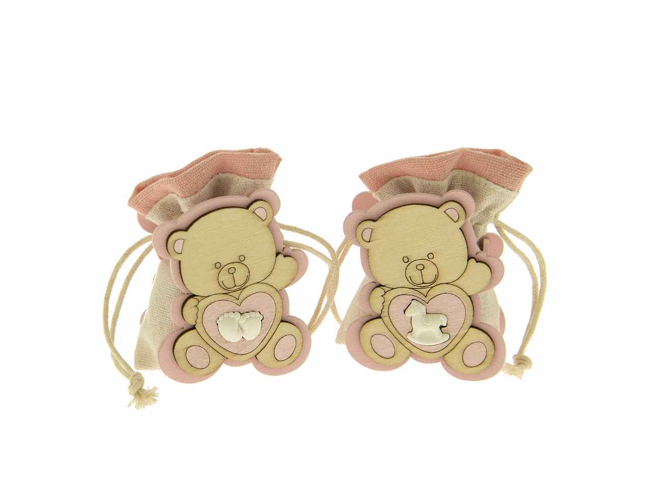 arte bag orso baby rosa h.8cm sc553