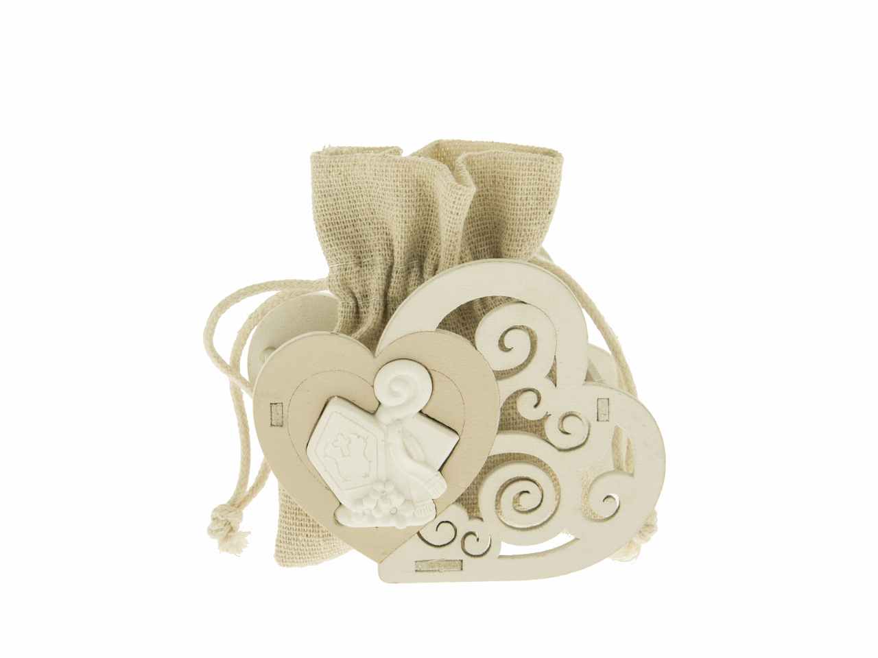 arte bag 2 cuori cresima h.7cm sc565