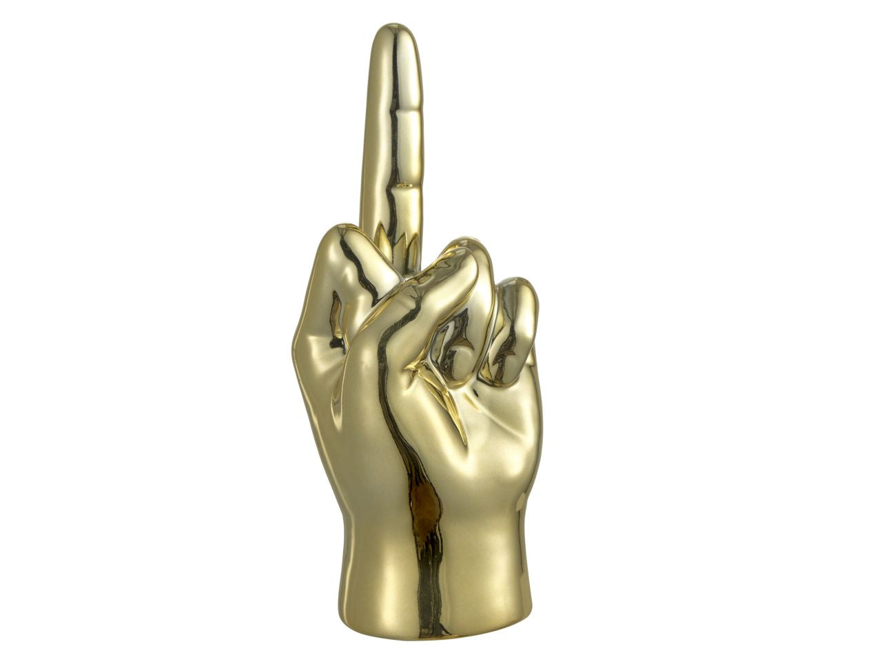 Mano f**k oro decorazione in ceramica