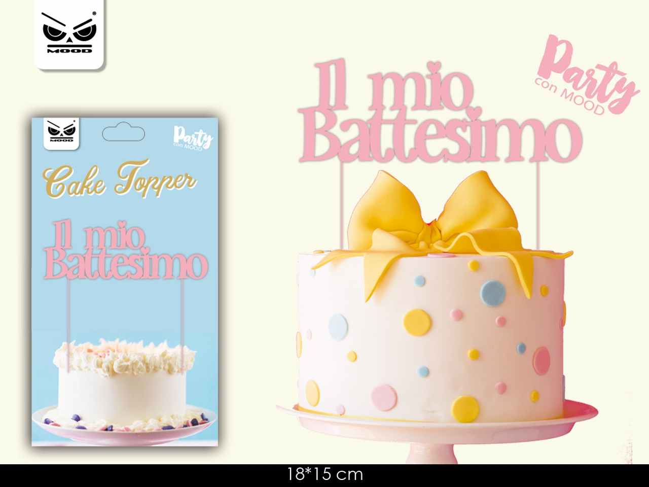 Cake topper il mio battesimo st6058