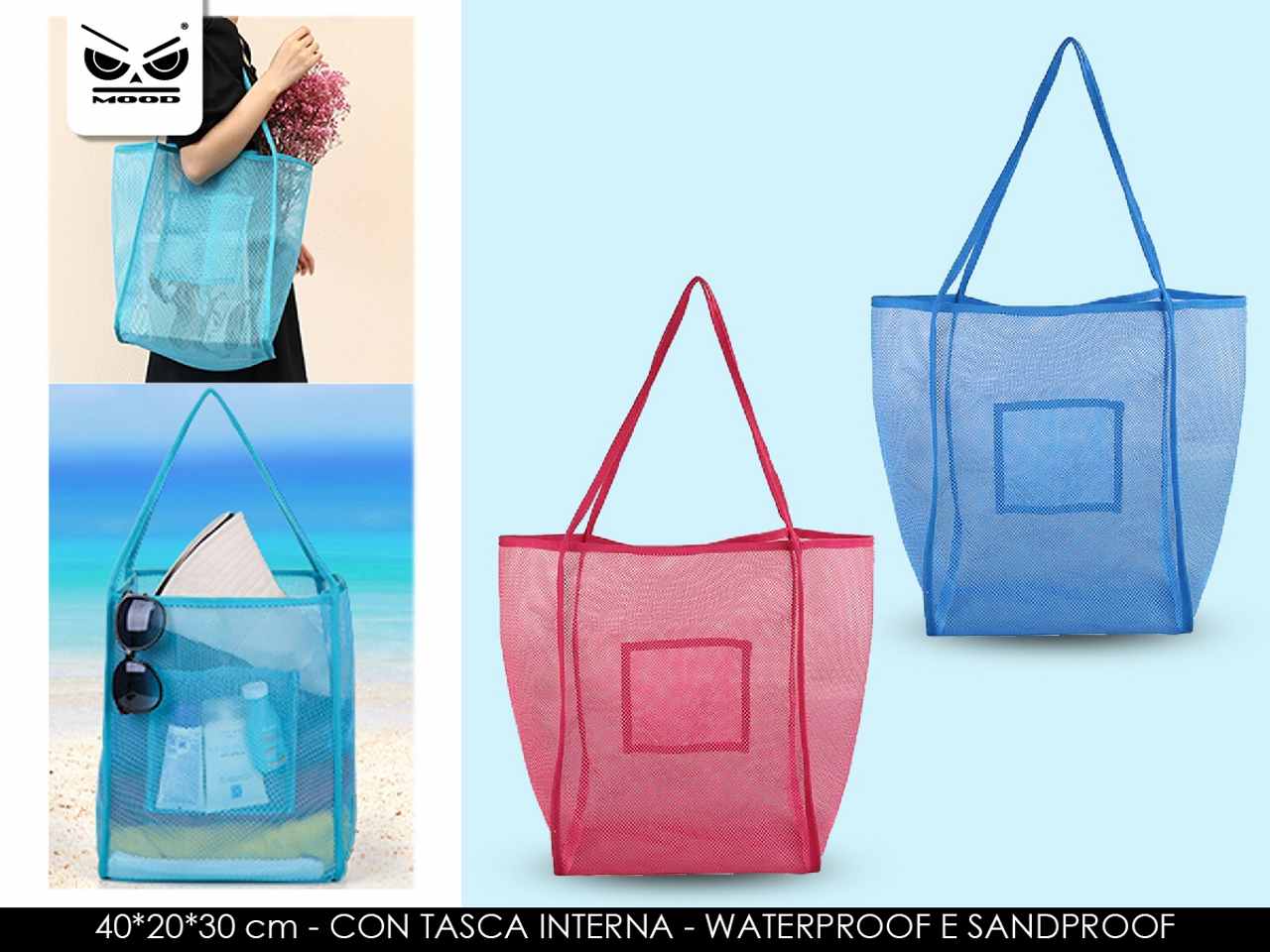 Borsa spiaggia traforata