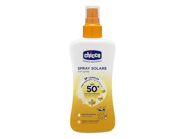 crema solare chicco latte spray spf50+ 150ml