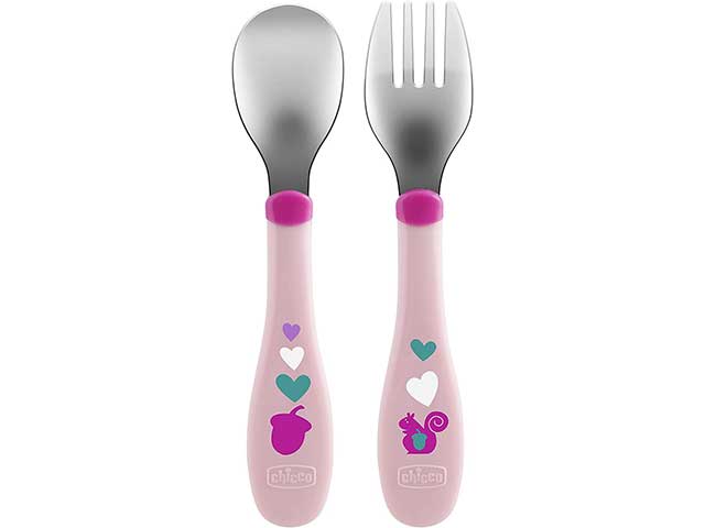 Posate inox 18m+ rosa 16102100000