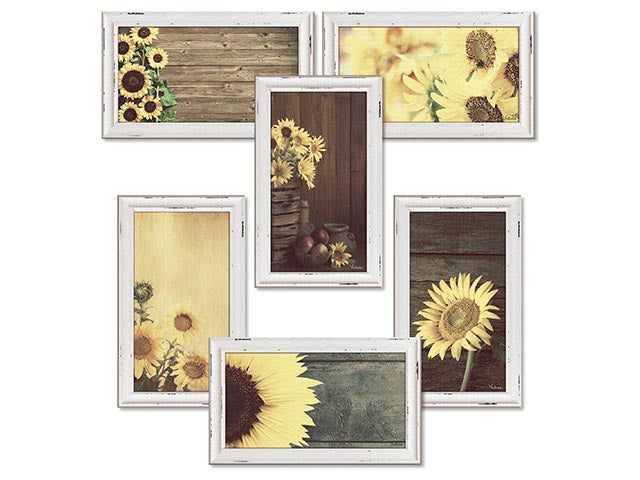 Quadro tela girasoli 24x40cm s33949/18