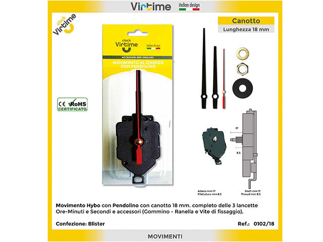 meccanismo per orologio 0101/22