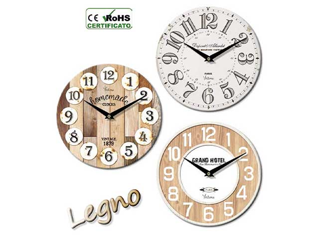 Orologio parete allum.d.40cm 72309