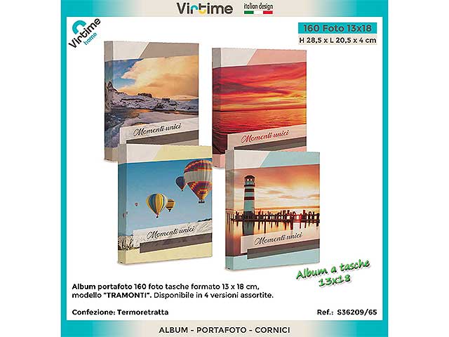 album porta foto 13x18 160f.tramonti s36209/65