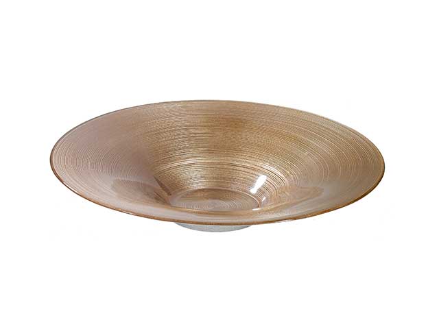 L.metal glitter bowl d40cm oro 150/3106