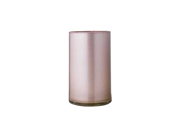 l.metal glitesta di vaso h20 d12 rosa 150/2708