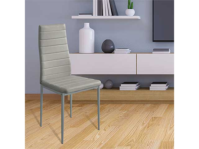 Sedia katia sabbia in ecopelle b07012344