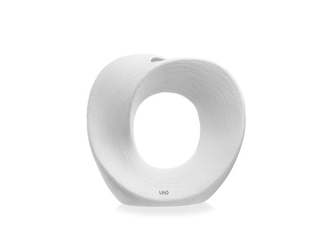 Vaso iris h30 d31 bianco oporta cr27/30-b