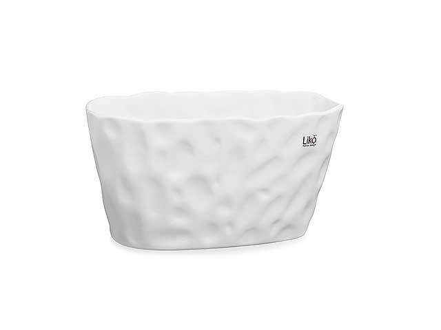 Vaso doris h15 d30 bianco oporta cr28/15-b