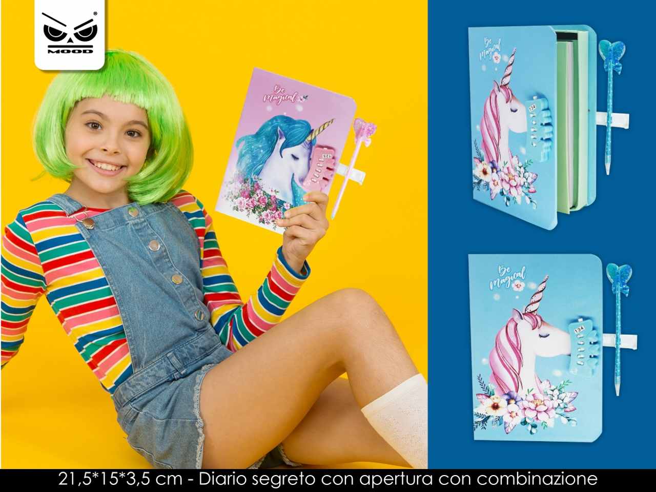 diario segreto unicorno con penna