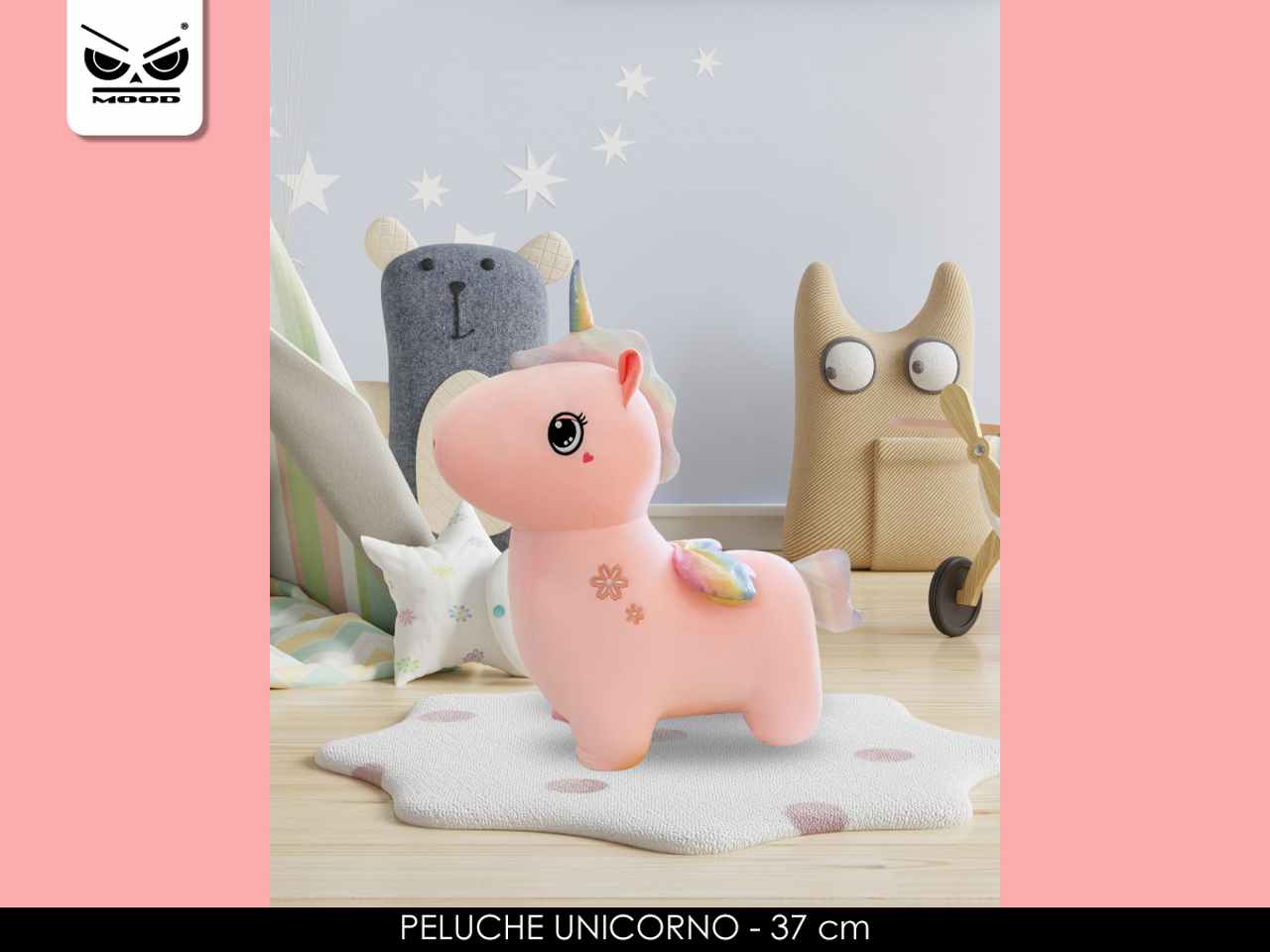 Peluche unicorno 37 cm
