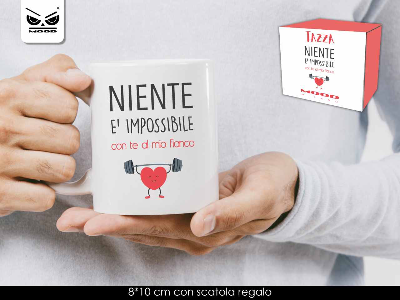 Tazza con scritta insieme è impossibile con te