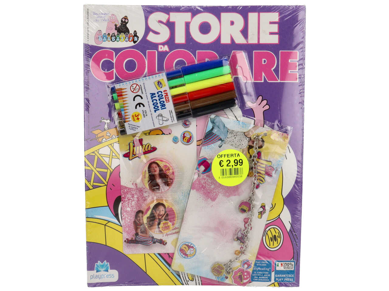 Album da colorare con giocattoli