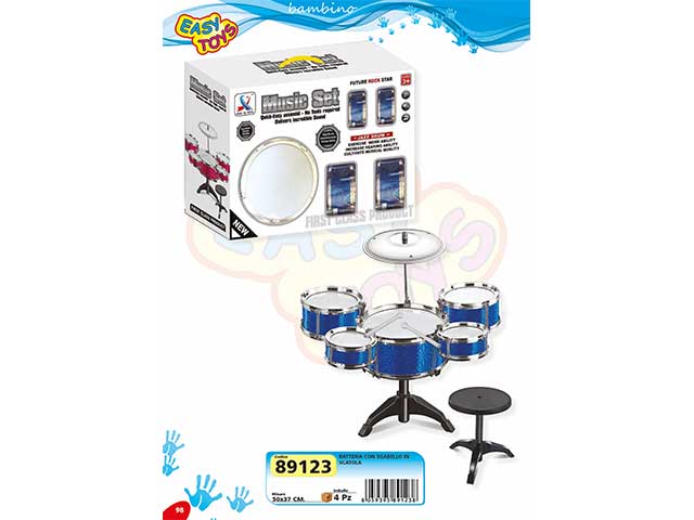 Batteria con sgabello