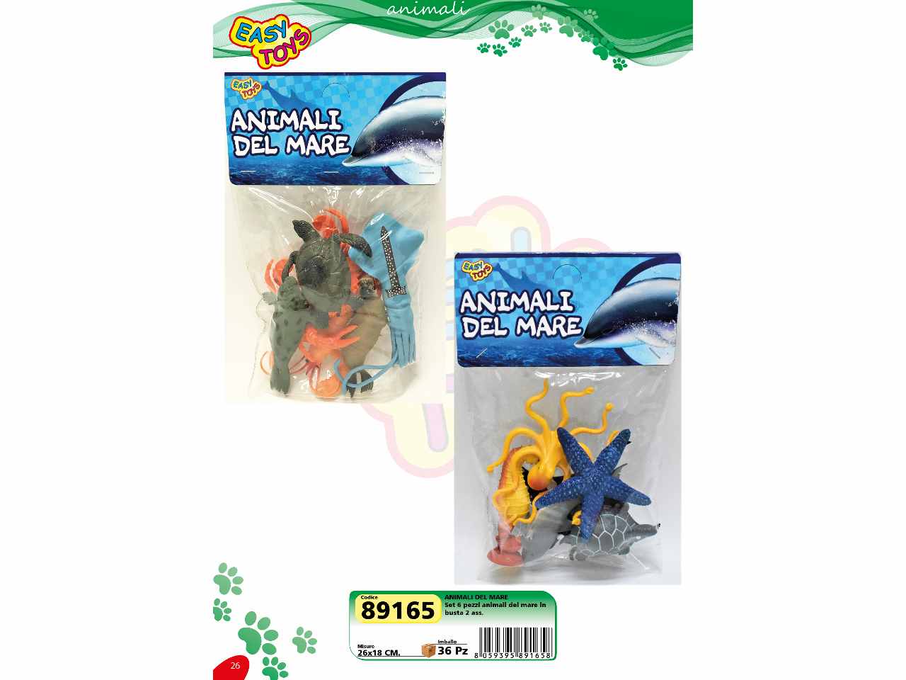 animali marini 6pz 89165