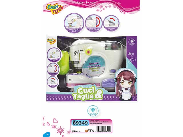 Macchina da cucire c/luci e suoni 89349