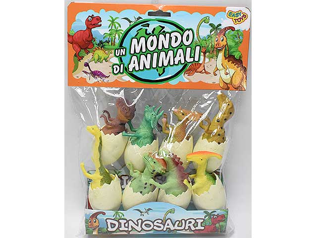 animale dinosauro c/uova 8pz 89387