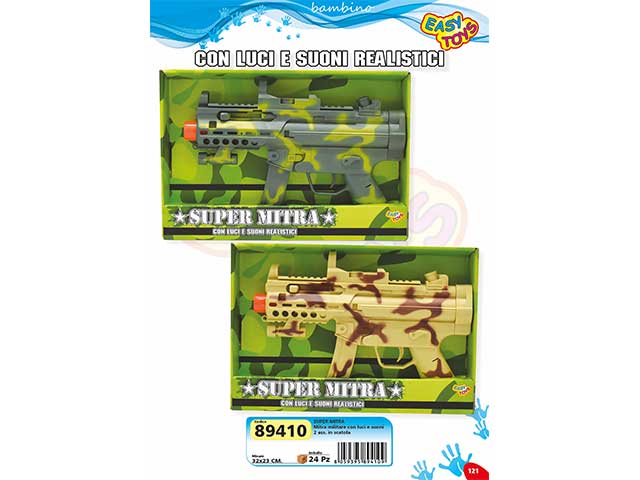 super mitra militare luci/suoni 89410
