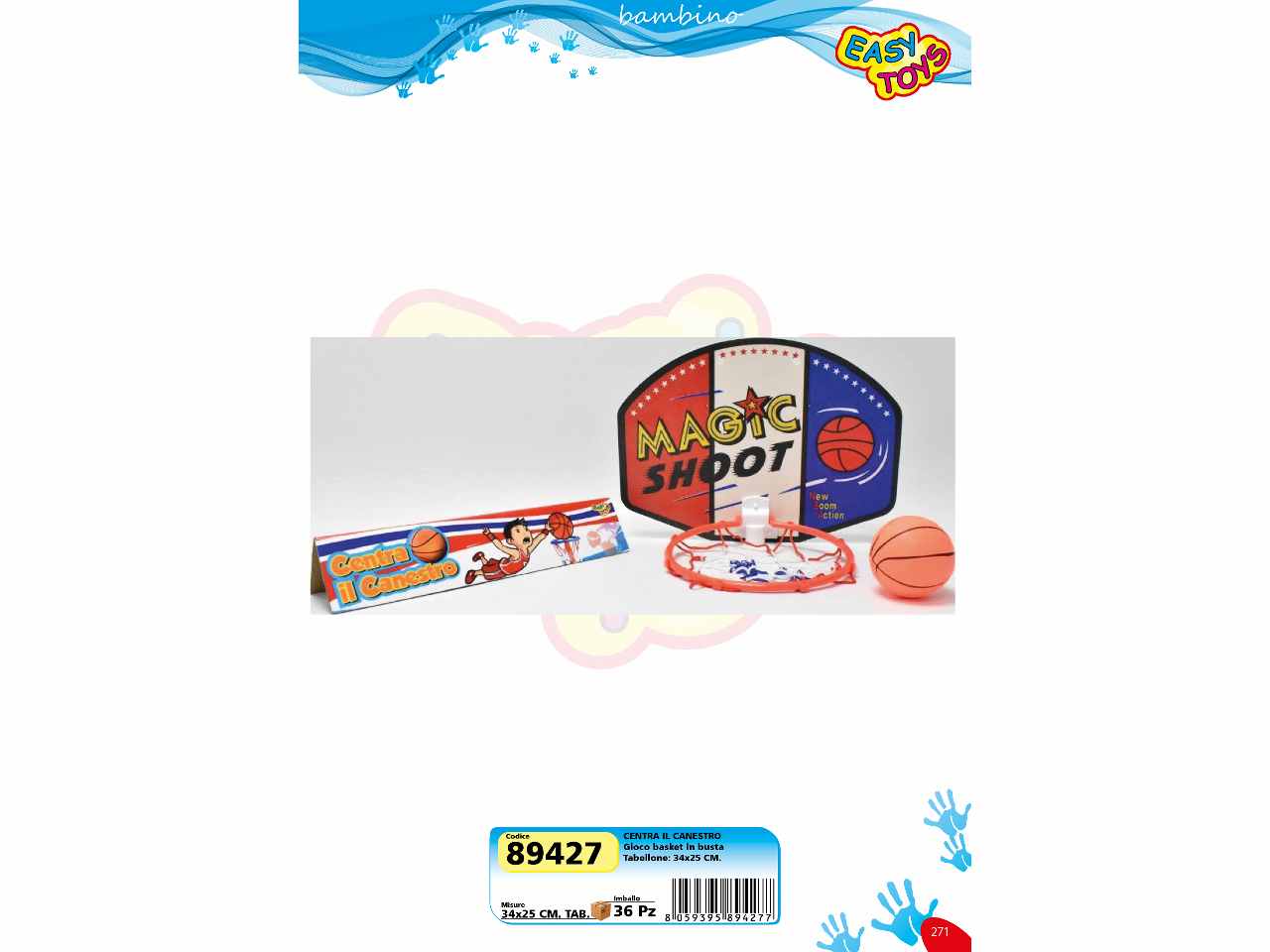 Canestro in busta             89427