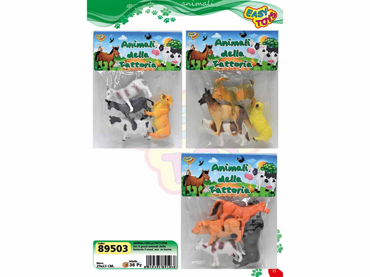 animali fattoria 4pz 89503