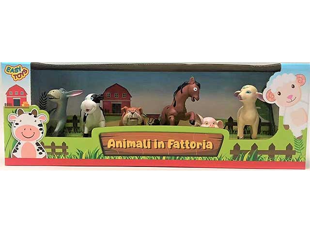 Animale fattoria 6pz buffo 89548