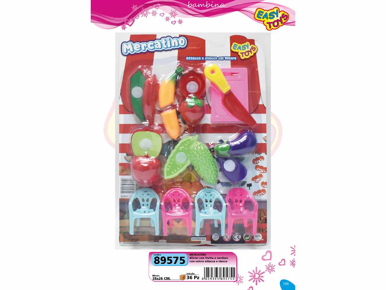 set mercatino con frutta  89575