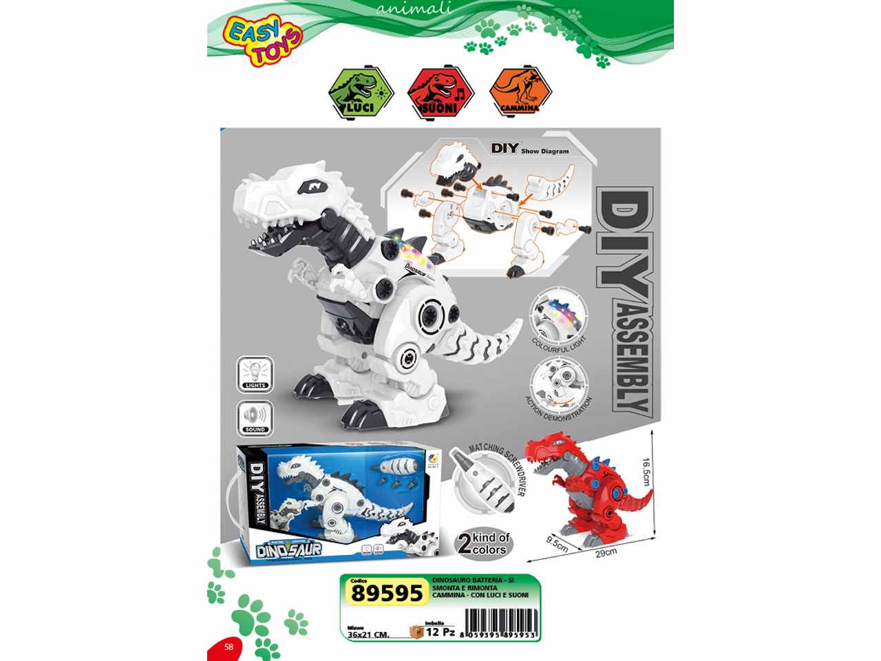 dinosauro smonta/monta 36x21 89595