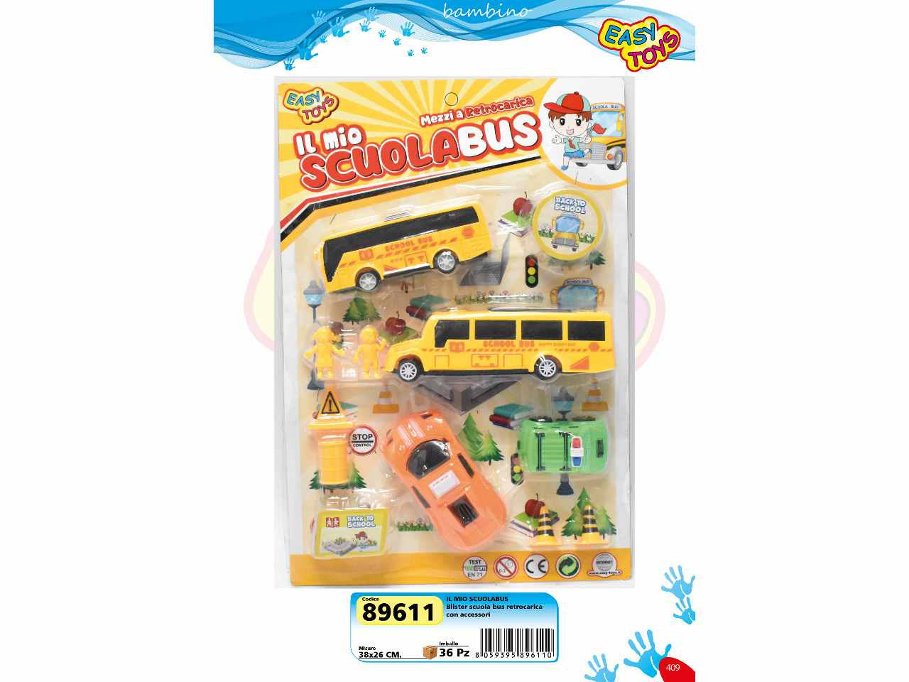 Set scuola bus retrocarica    89611