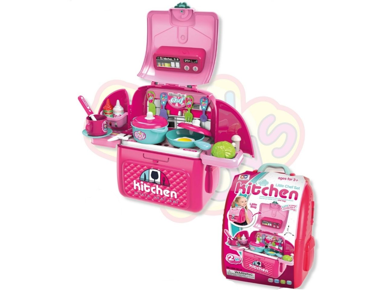 Zainetto con accessori da cucina