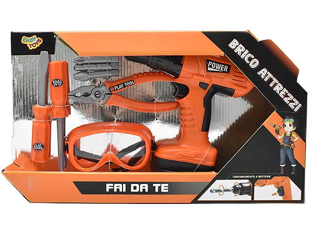 set brico con trapano batteria 89694
