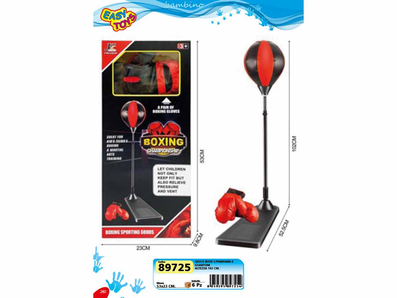Boxe con piantana e guontoni 102cm 8972