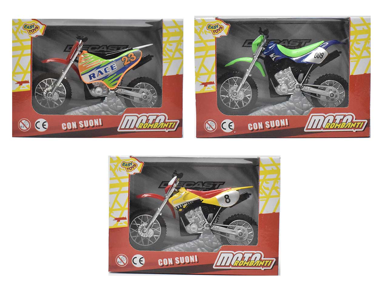Moto rombanti die-cast c/suoni89741