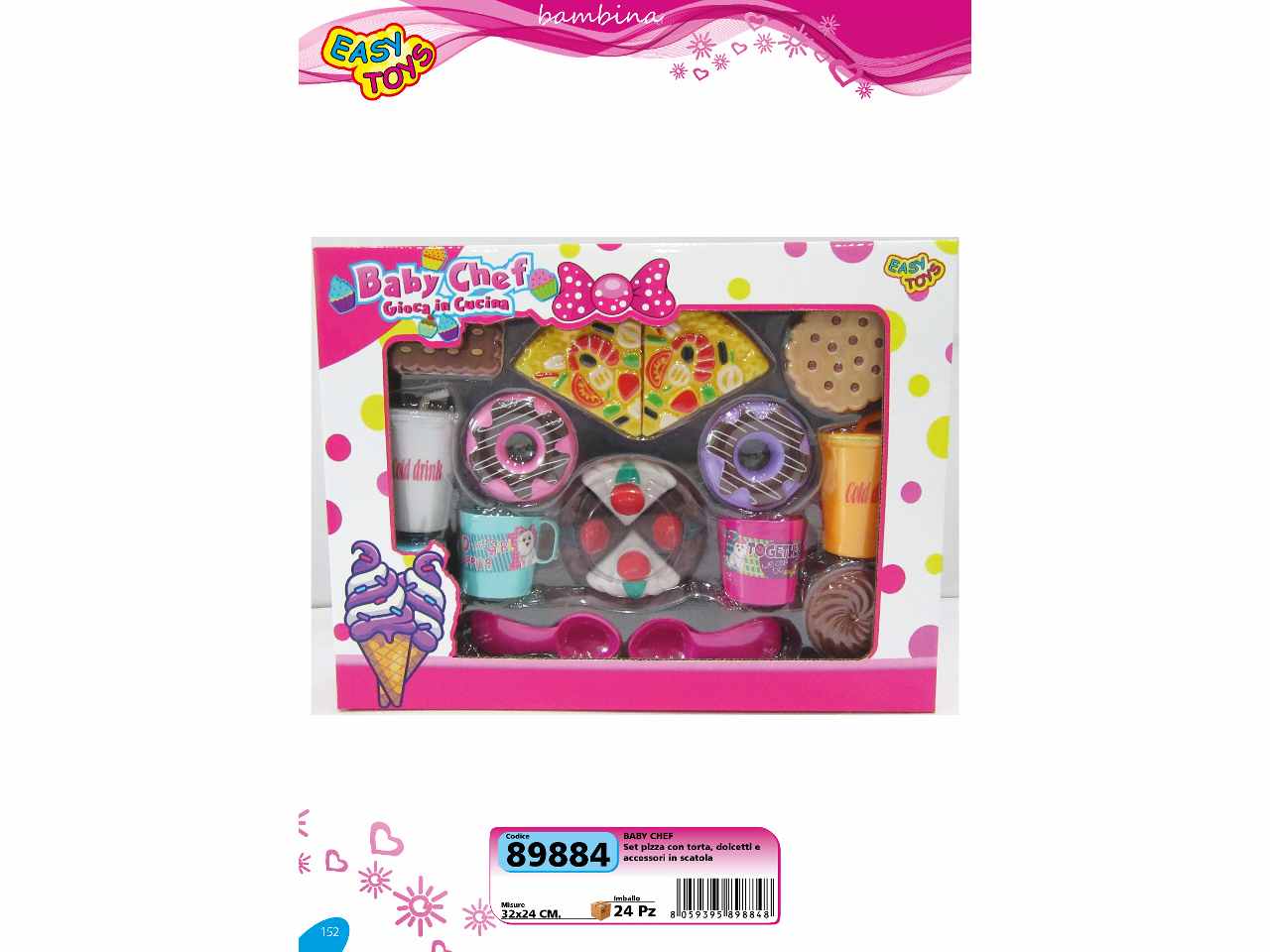 set baby chef con torta, pizza89884