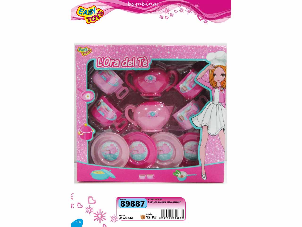 set l'ora del te' in scatola  89887