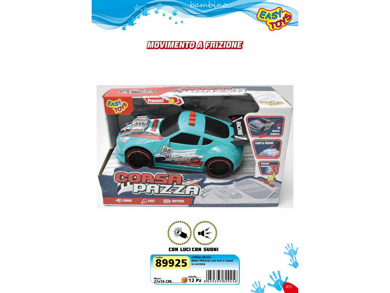 Auto frizione corsa pazza l/s 89925