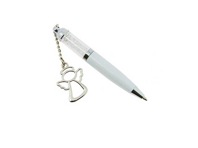 Penna bianca ciondolo angelo 20vz2654